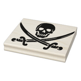 Skull und Schwerter Silhouette Briefmarke Gummistempel