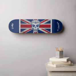 Skull & Union Jack Skateboard