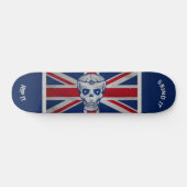 Skull & Union Jack Skateboard (Horizontal)