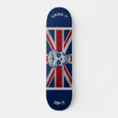 Skull & Union Jack Skateboard (Vorne)