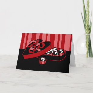 Skull Valentine Candy Feiertagskarte