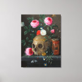 Skull Vanitas Still Life Jan van Kessel Leinwanddruck (Vorderseite)