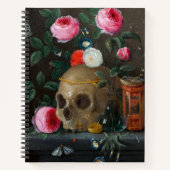 Skull Vanitas Still Life Jan van Kessel Notizblock (Vorderseite)