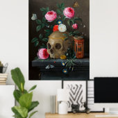Skull Vanitas Still Life Jan van Kessel Poster (Heimbüro)