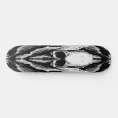 Skull Vektor Poster Stil Skateboard (Horizontal)