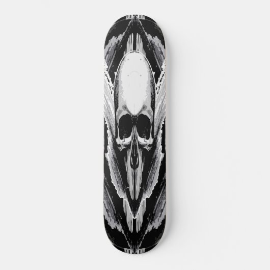 Skull Vektor Poster Stil Skateboard (Vorderseite)