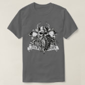 Skull viking with beard and ax folk punk T-Shirt (Design vorne)