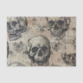 Skull Vintag Halloween Decoupage Seidenpapier (Vorderseite)