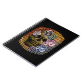 SKULL-VINTAGE BLÜTTE NOTIZBLOCK (Linke Seite)