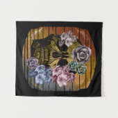 SKULL-VINTAGE BLÜTTE WANDTEPPICH (Vorderseite (Horizontal))