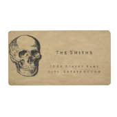 Skull-Vintage Papieradresse (Vorne)