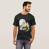 Skull Volleyball-Spieler Volleyball T-Shirt (Vorne ganz)