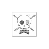 Skull von Fahrzeugen - Strick & Crochet (Bow-Krawa Gummistempel (Prägung)