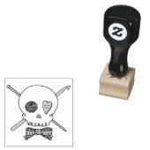 Skull von Fahrzeugen - Strick & Crochet (Bow-Krawa Gummistempel (Stempel)