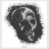 SKULL VON IDAHO AUFKLEBER (Blatt)