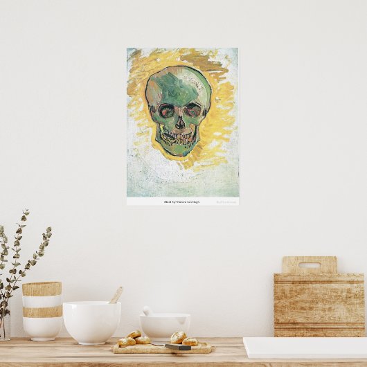 Skull von Vincent van Gogh Poster (Küche)