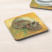 Skull von Vincent van Gogh, Vintager Impressionism Untersetzer (Linke Seite)