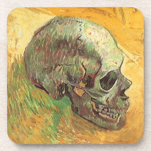 Skull von Vincent van Gogh, Vintager Impressionism Untersetzer (Vorderseite)