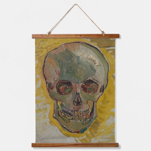 Skull von Vincent Van Gogh Wandteppich Mit Holzrahmen (Vorderseite)