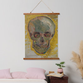 Skull von Vincent Van Gogh Wandteppich Mit Holzrahmen