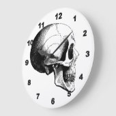 Skull Wall Clock Große Wanduhr (Winkel)