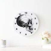 Skull Wall Clock Große Wanduhr (Zuhause)