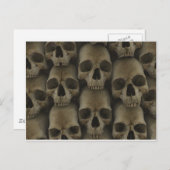 Skull Wall Postkarte (Vorne/Hinten)