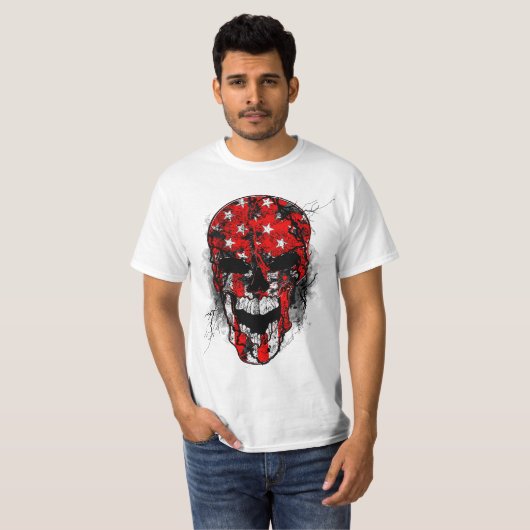 Skull Warrior Soldier T-Shirt (Vorne ganz)