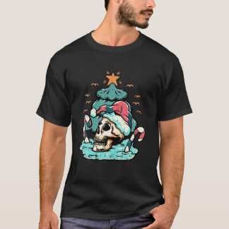 Skull Weihnachtsmannmütze Christmas Pajama X Mas T T-Shirt