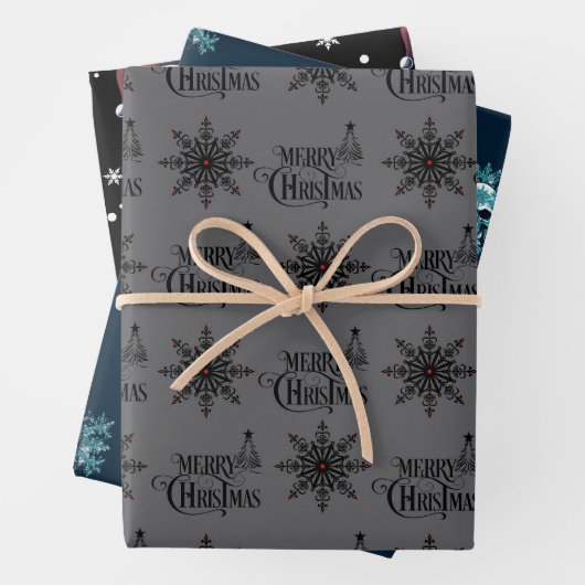 Skull Weihnachtswrapper Geschenkpapier Set (Beispiel)