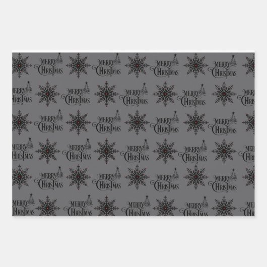 Skull Weihnachtswrapper Geschenkpapier Set (Vorderseite)