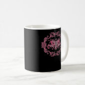 Skull Whimsigoth Ästhetik Kaffeetasse (VorderseiteRechts)