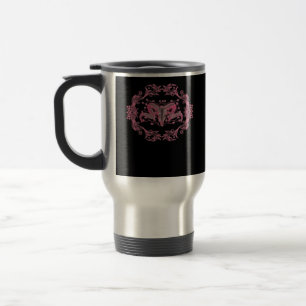 Skull Whimsigoth Ästhetik Reisebecher