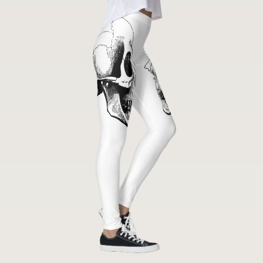 Skull White Leggings (Rechts)