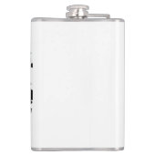 Skull Wild Nature Free Spirit Art Pinselstrich Flachmann (Rückseite)