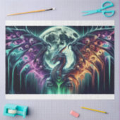 Skull Winged Dragon Seidenpapier (Basteln)