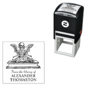 Skull Wingglass Turtle Library Book Name Permastempel (Beispiel)