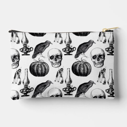 Skull & Witch Zipper Pouch Zubehörtasche (Rückseite)