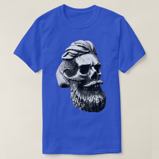 SKULL WITH BEARD STATUE DARK T-Shirt (Design vorne)