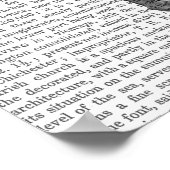 Skull with Blue Hat Poster (Ecke)