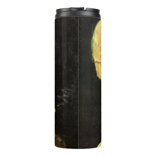 Skull with Burning Cigarette by Vincent van Gogh Thermosbecher (Rückseite)