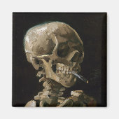 Skull with Burning Cigarette Vincent van Gogh Art Magnet (Vorne)
