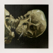 Skull with Zigarette by Van Gogh Painting Art Puzzle (Horizontal)