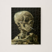 Skull with Zigarette by Van Gogh Painting Art Puzzle (Vertikal)