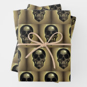 Skull Wrapping Bogen Pagan Geschenkpapier Set (Beispiel)