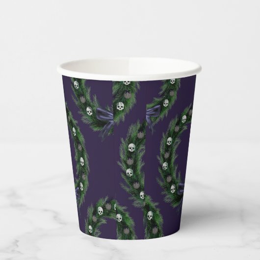 Skull Wreath Pappbecher (Links)