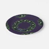 Skull Wreath Pappteller (Schrägansicht)