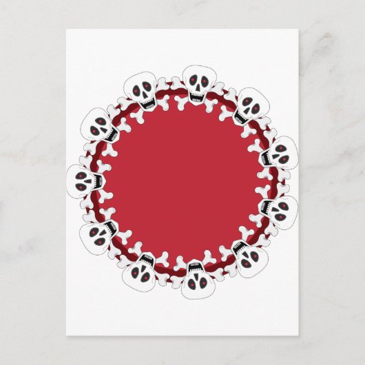 Skull Wreath Postkarte (Vorderseite)