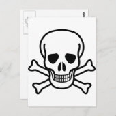 Skull x Crossbones Postkarte (Vorne/Hinten)