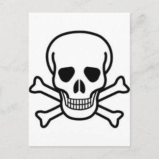 Skull x Crossbones Postkarte